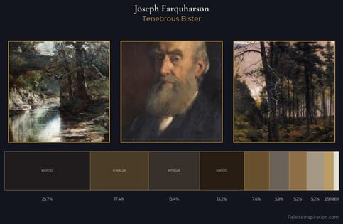 Joseph Farquharson Palette 9 - Tenebrous Bister