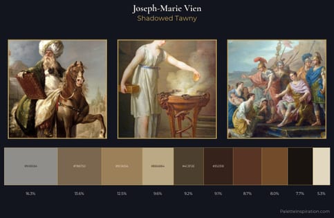 Joseph-Marie Vien Palette 4 - Shadowed Tawny