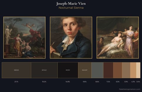 Joseph-Marie Vien Palette 8 - Nocturnal Sienna
