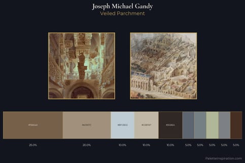 Joseph Michael Gandy Master Palette