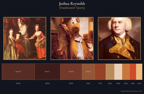 Joshua Reynolds Palette 4 - Shadowed Tawny