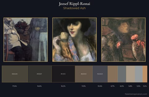 Jozsef Rippl-Ronai Palette 5 - Shadowed Ash