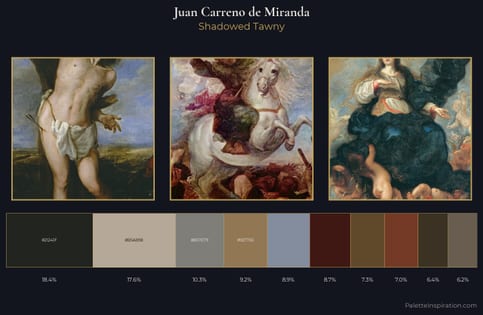 Juan Carreno de Miranda Palette 3 - Shadowed Tawny