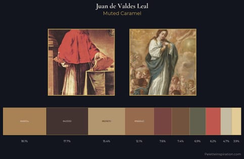 Juan de Valdes Leal Palette 2 - Muted Caramel