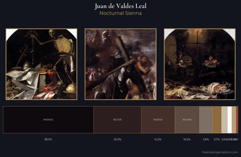 Juan de Valdes Leal Palette 4 - Nocturnal Sienna