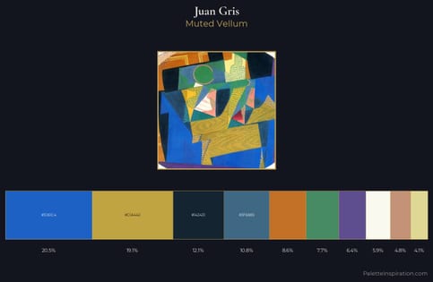 Juan Gris Palette 2 - Muted Vellum
