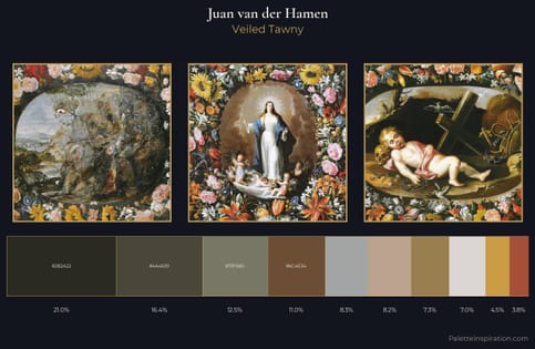 Juan van der Hamen Palette 1 - Veiled Tawny