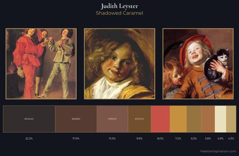 Judith Leyster Palette 2 - Shadowed Caramel