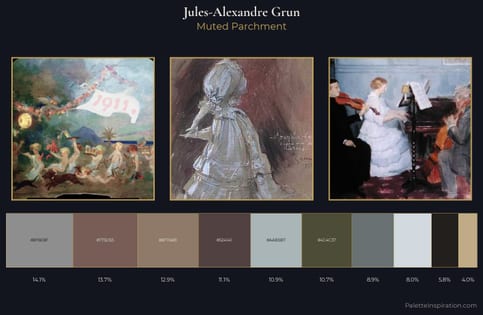 Jules-Alexandre Grun Palette 1 - Muted Parchment