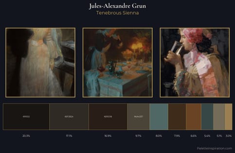 Jules-Alexandre Grun Palette 6 - Tenebrous Sienna