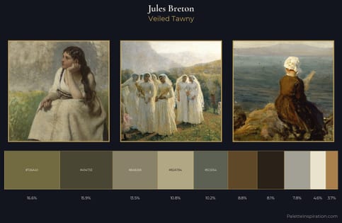 Jules Breton Palette 3 - Veiled Tawny