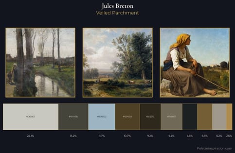 Jules Breton Palette 5 - Veiled Parchment