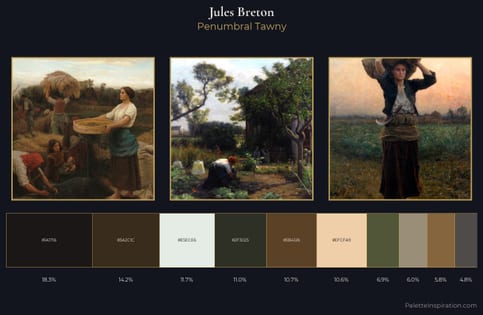 Jules Breton Palette 7 - Penumbral Tawny