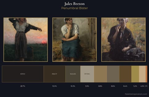 Jules Breton Palette 8 - Penumbral Bister