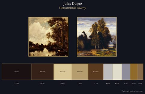 Jules Dupre Palette 2 - Penumbral Tawny