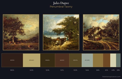 Jules Dupre Palette 5 - Penumbral Tawny