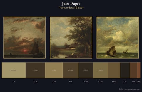 Jules Dupre Palette 8 - Penumbral Bister