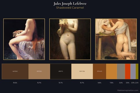 Jules Joseph Lefebvre Master Palette - Shadowed Caramel