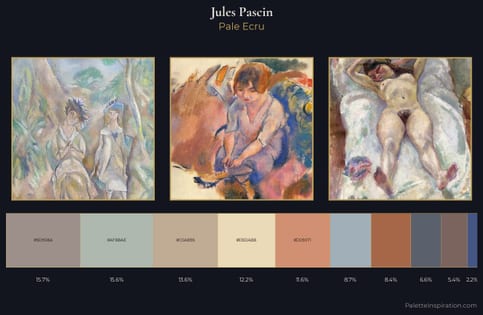 Jules Pascin Palette 2 - Pale Ecru