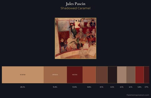 Jules Pascin Palette 6 - Shadowed Caramel