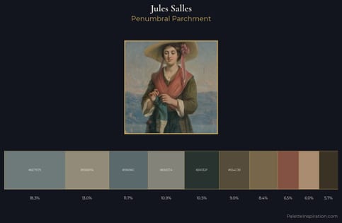 Jules Salles Palette 4 - Penumbral Parchment