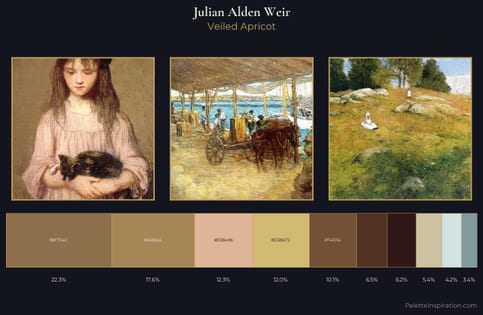 Julian Alden Weir Palette 4 - Veiled Apricot