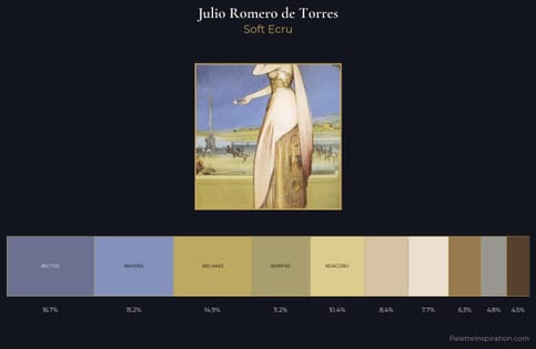 Julio Romero de Torres Palette 1 - Soft Ecru