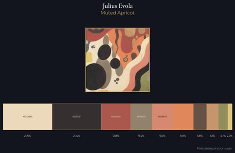 Julius Evola Palette 3 - Muted Apricot