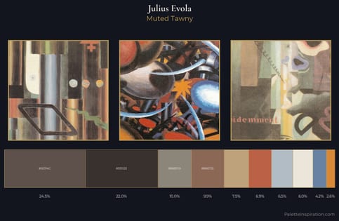 Julius Evola Palette 4 - Muted Tawny