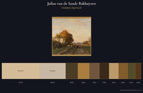 Julius van de Sande Bakhuyzen Palette 5 - Veiled Apricot