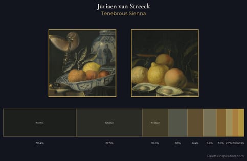 Juriaen van Streeck Palette 2 - Tenebrous Sienna