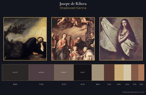 Jusepe de Ribera Palette 6 - Shadowed Sienna