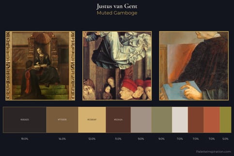 Justus van Gent Master Palette - Muted Gamboge