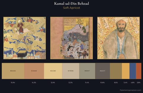 Kamal ud-Din Behzad Palette 1 - Soft Apricot