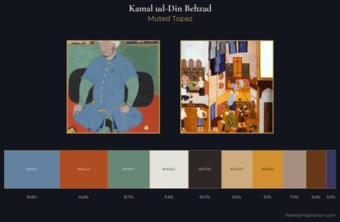 Kamal ud-Din Behzad Palette 4 - Muted Topaz