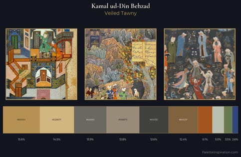 Kamal ud-Din Behzad Palette 5 - Veiled Tawny