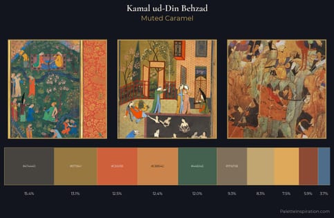 Kamal ud-Din Behzad Palette 6 - Muted Caramel