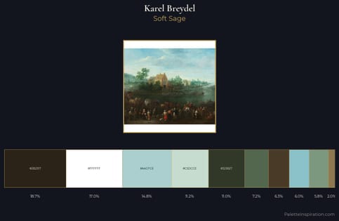 Karel Breydel Palette 1 - Soft Sage