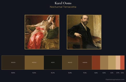Karel Ooms Palette 3 - Nocturnal Terracotta