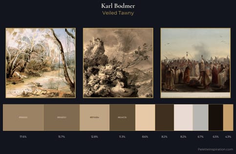 Karl Bodmer Palette 6 - Veiled Tawny