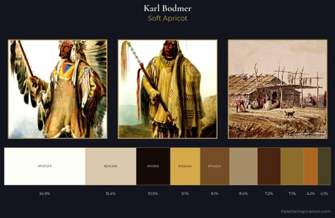 Karl Bodmer Palette 7 - Soft Apricot