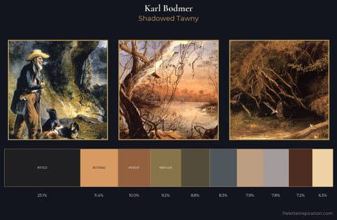 Karl Bodmer Palette 8 - Shadowed Tawny