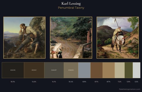 Karl Lessing Palette 6