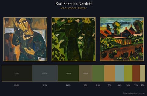 Karl Schmidt-Rottluff Palette 5 - Penumbral Bister