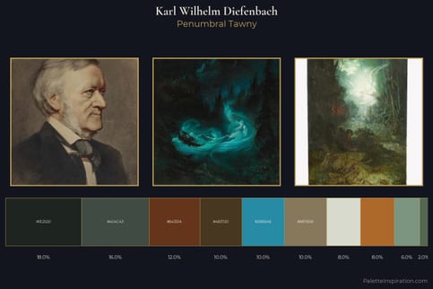 Karl Wilhelm Diefenbach Master Palette - Penumbral Tawny