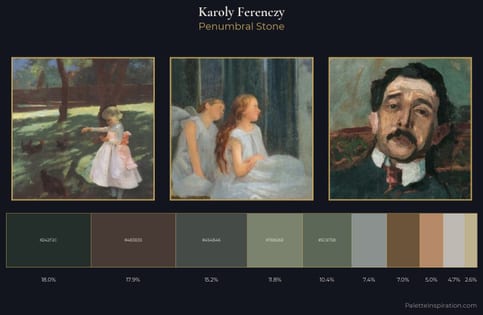 Karoly Ferenczy Palette 4