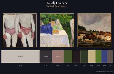 Karoly Ferenczy Palette 7