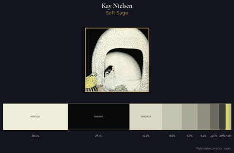 Kay Nielsen Palette 1 - Soft Sage