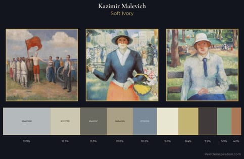 Kazimir Malevich Palette 1 - Soft Ivory