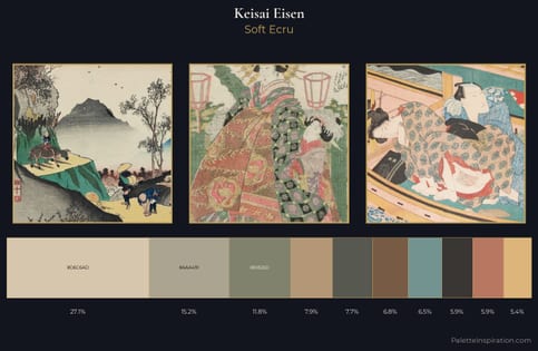Keisai Eisen Palette 4 - Soft Ecru